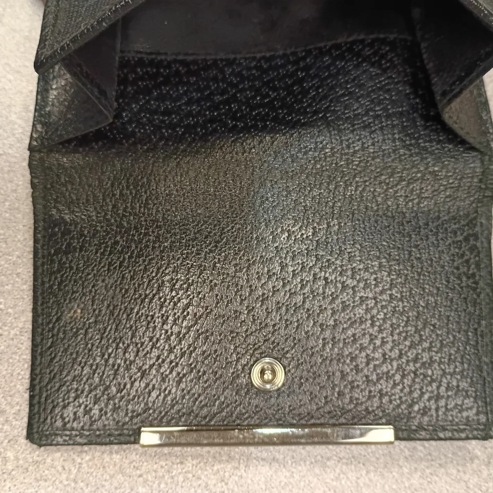 Classic Black Leather Bifold Wallet